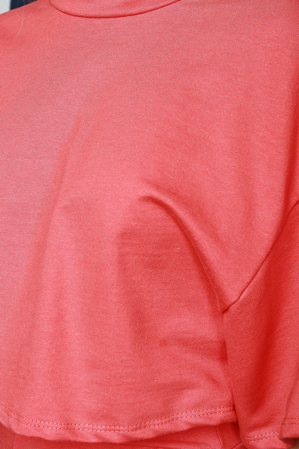 French Terry Back Self-Tie Boxy Crop Top - NoveltyOne