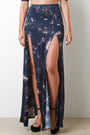 Tie-Dye M-Slit Maxi Skirt