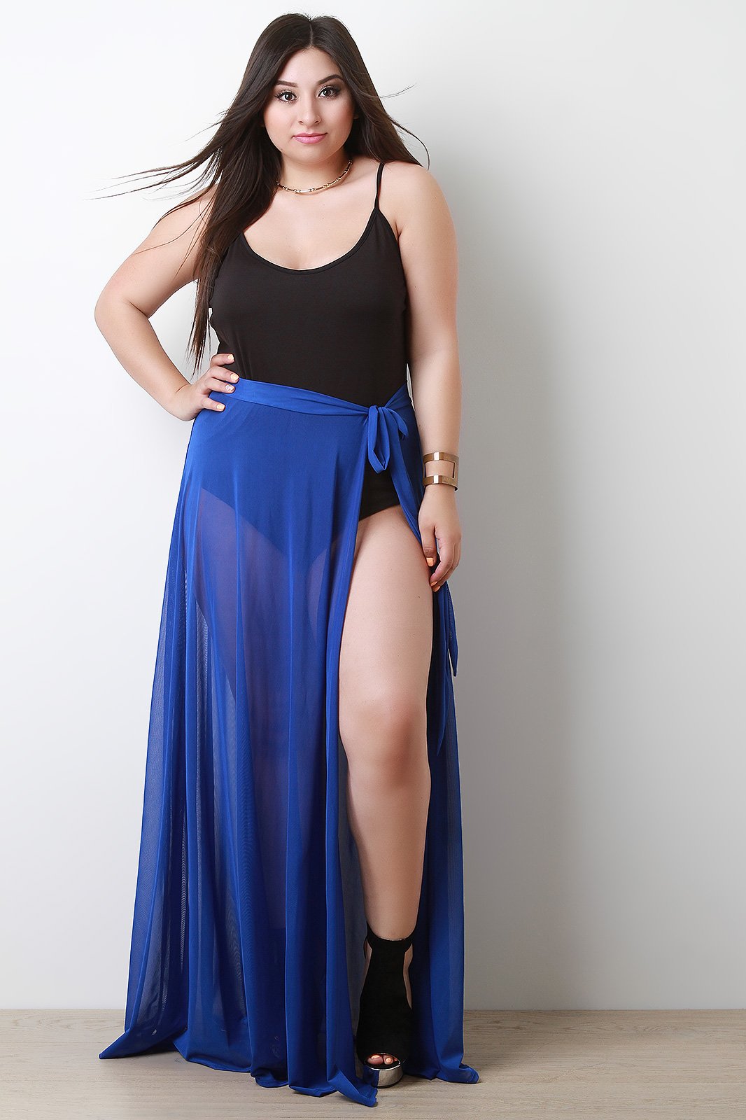 Smooth Knit Scooped Neck Spaghetti Strap Bodysuit