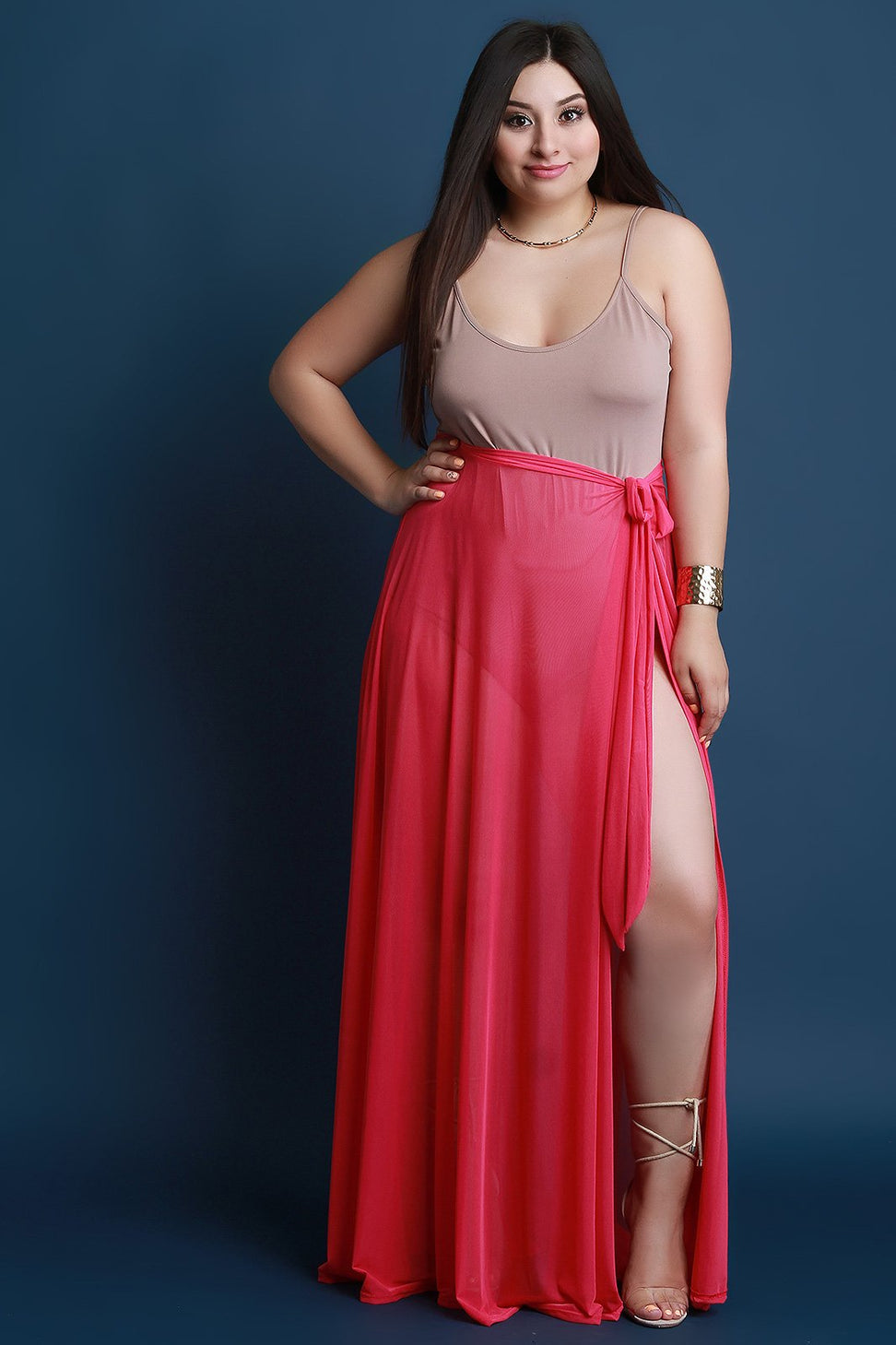 Smooth Knit Scooped Neck Spaghetti Strap Bodysuit