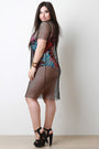 Mesh Knit T-Shirt Cover-Up Dress