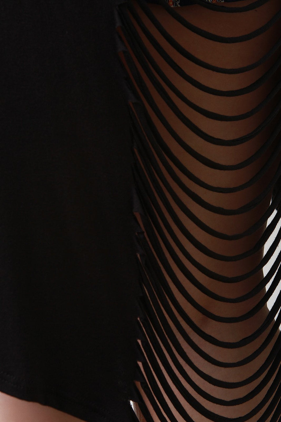 Jersey Knit Slashed Back Open Front Cardigan