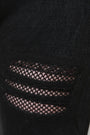 Mineral Wash Distressed Fishnet Insert Leggings