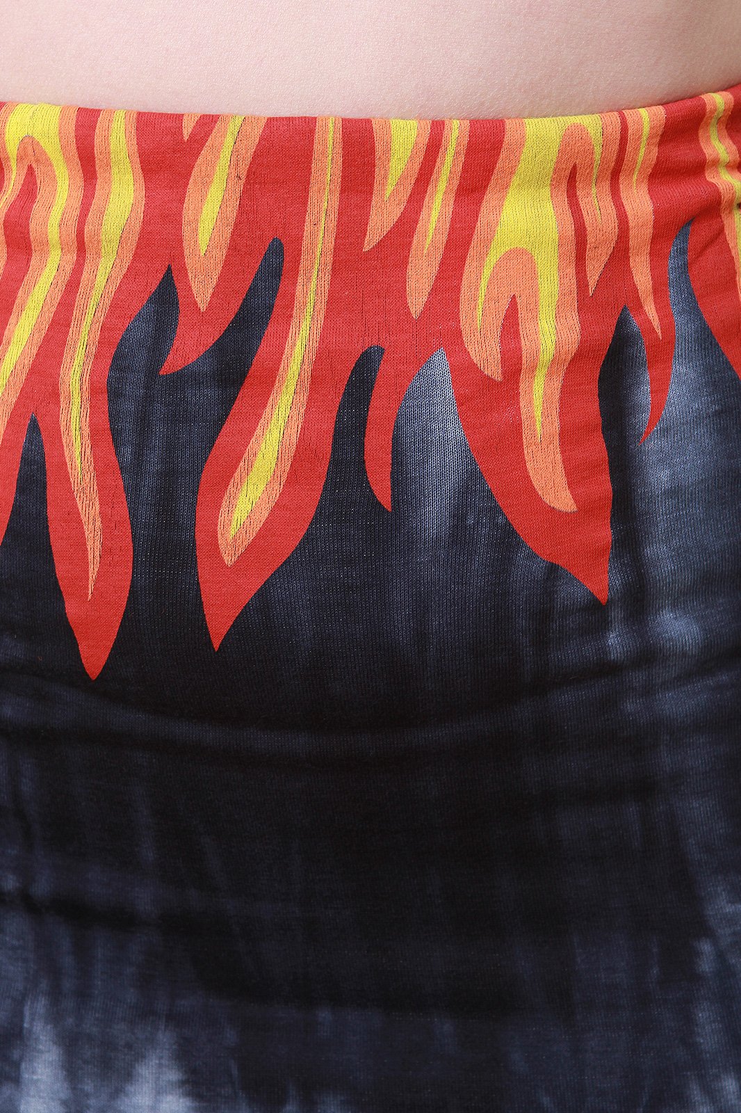 Flame Print Tie Dye Jersey Knit Matching Set - NoveltyOne