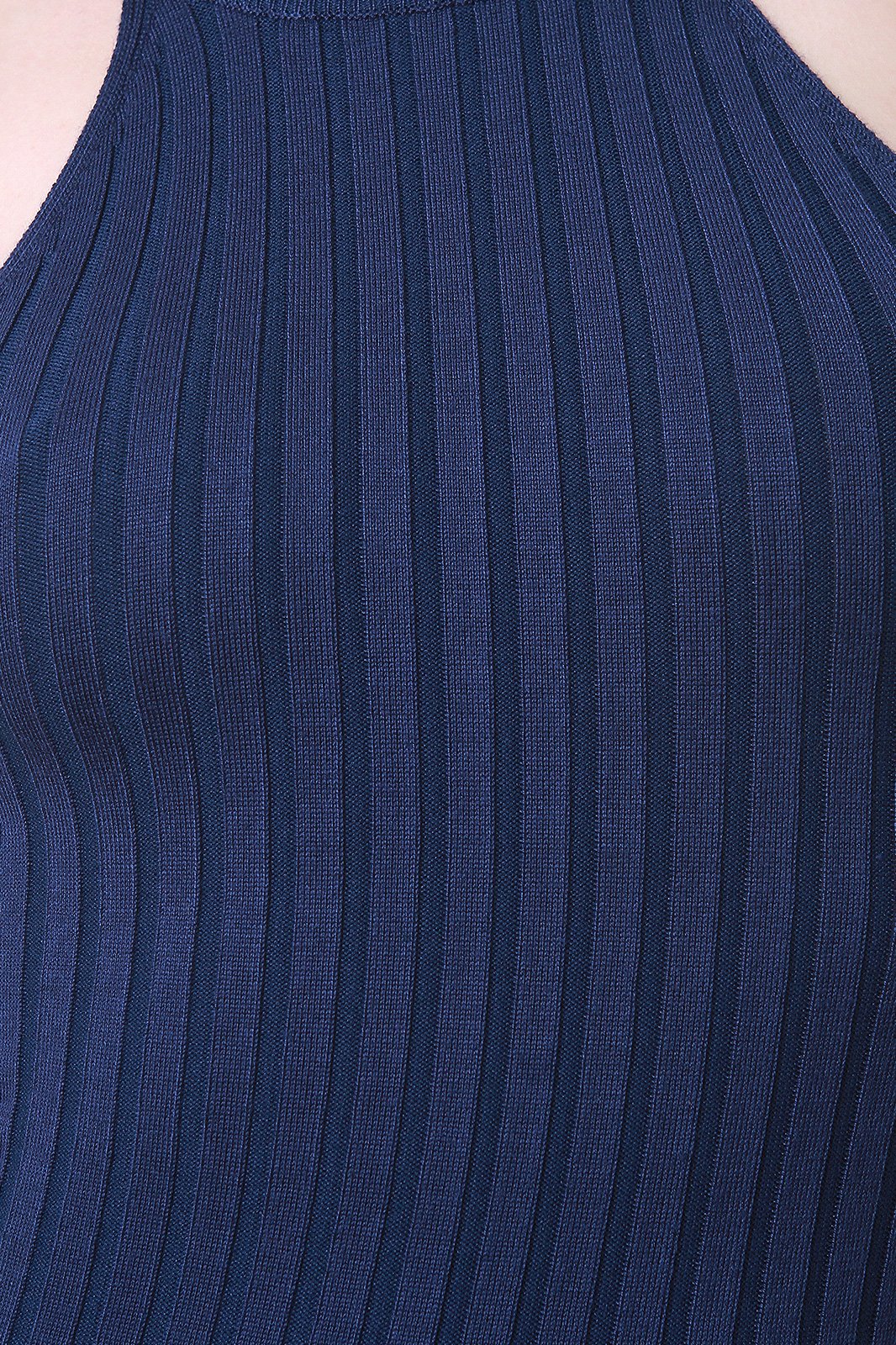 Ribbed Knit Leg Slit Bodycon Dress