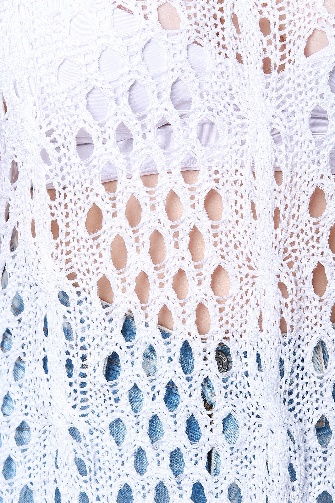 Loose Knit Fringe Hem Cover Up Midi Dress - NoveltyOne