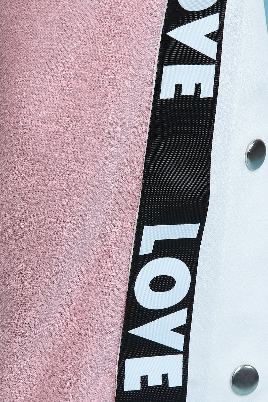 Love Color Block Button-Up Mid Rise Pants