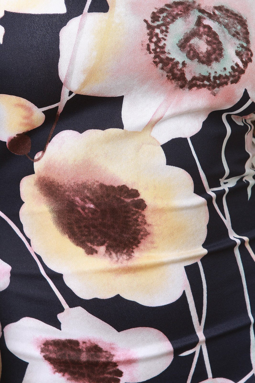 Floral Off The Shoulder Bishop Sleeve Mermaid Maxi Dress