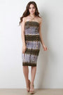 Tie Dye Tube Midi Dress