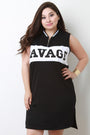 Savage Zippered Crew Neck Sleeveless Mini Dress