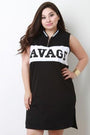 Savage Zippered Crew Neck Sleeveless Mini Dress