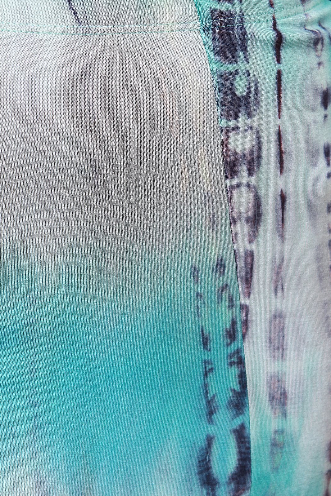 Tie Dye Jersey Knit Halter Crop Top With High Rise Skirt Set