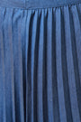 Denim Accordion Pleated High Waist Skirt
