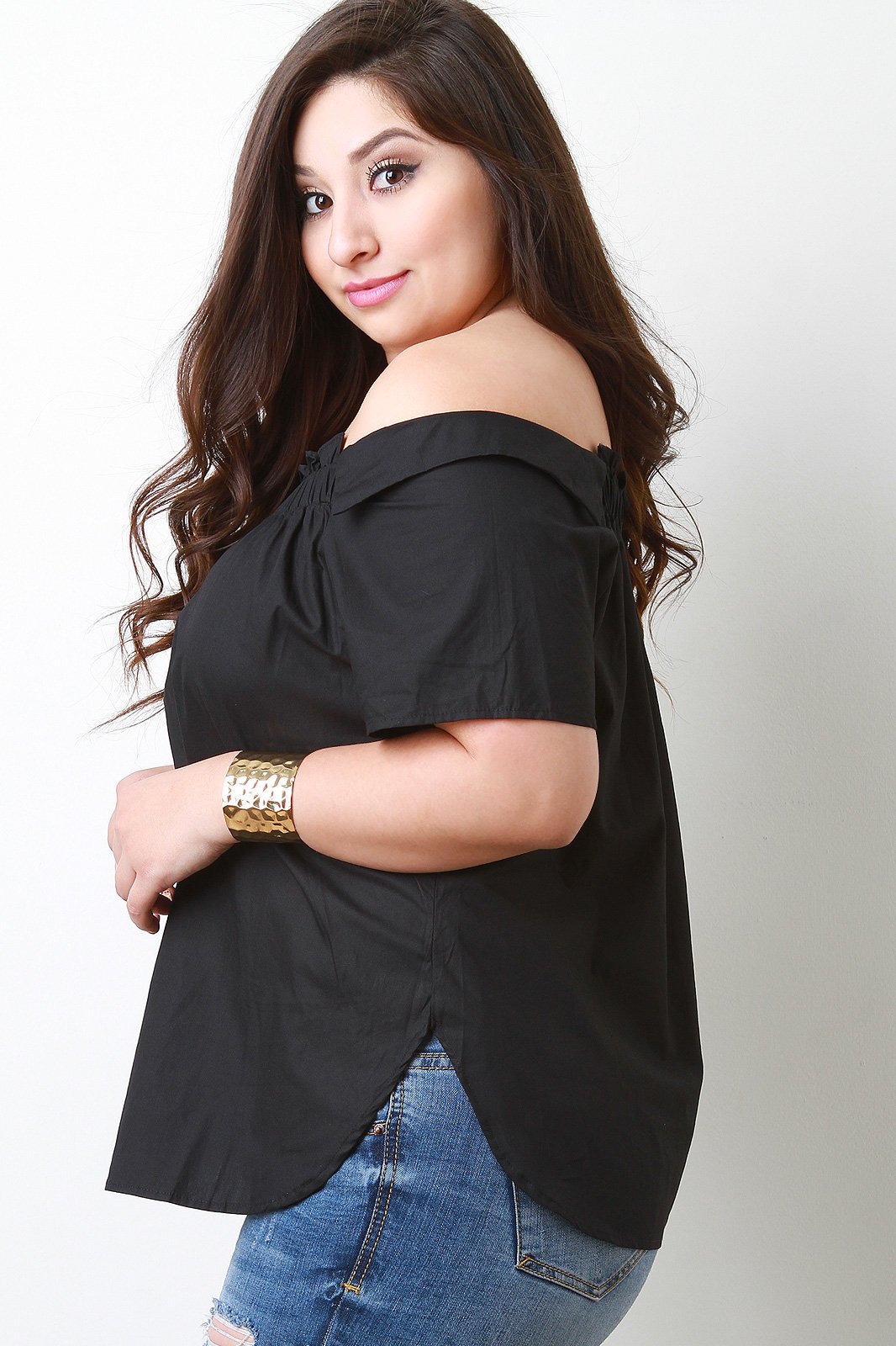 Off-The-Shoulder Short Sleeves Top