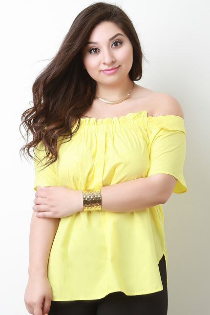 Off-The-Shoulder Short Sleeves Top