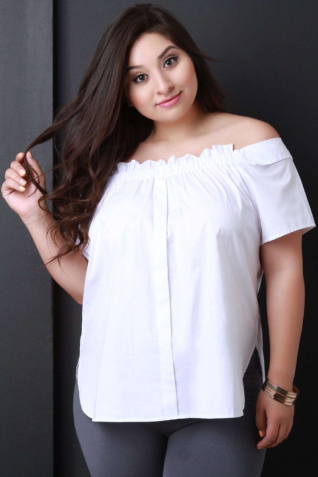 Off-The-Shoulder Short Sleeves Top