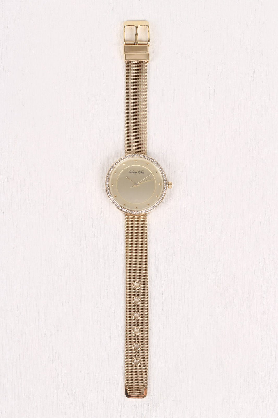 Shiny Rhinestone Accent Dotted Watch