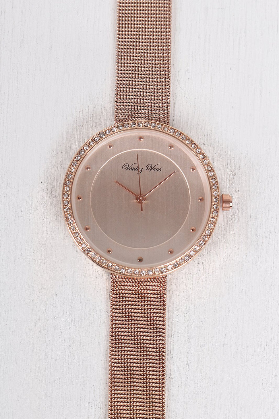 Shiny Rhinestone Accent Dotted Watch