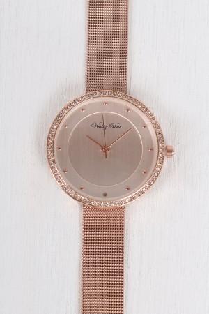 Shiny Rhinestone Accent Dotted Watch
