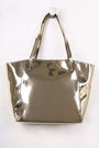 Metallic Patent Two In One Tote Bag