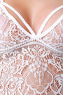 Scallop Eyelash Lace Longline Bralette Top