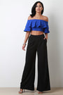 Wide Leg High Waisted Palazzo Pants