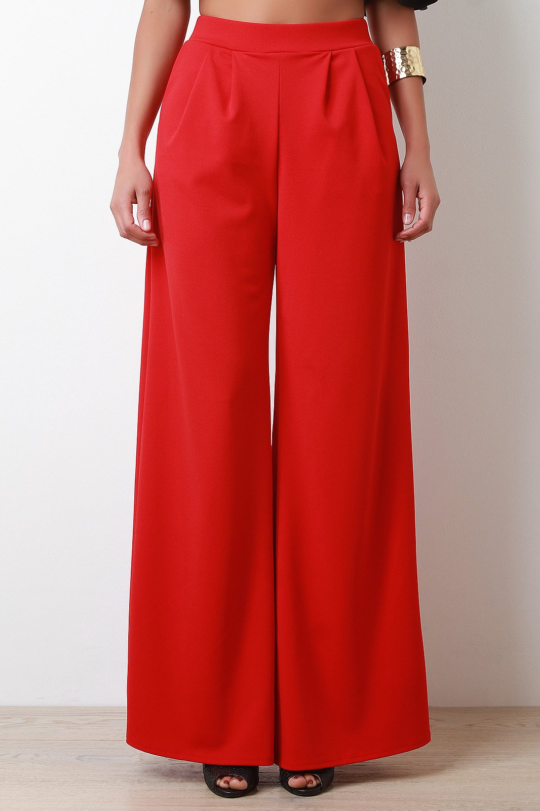 Wide Leg High Waisted Palazzo Pants