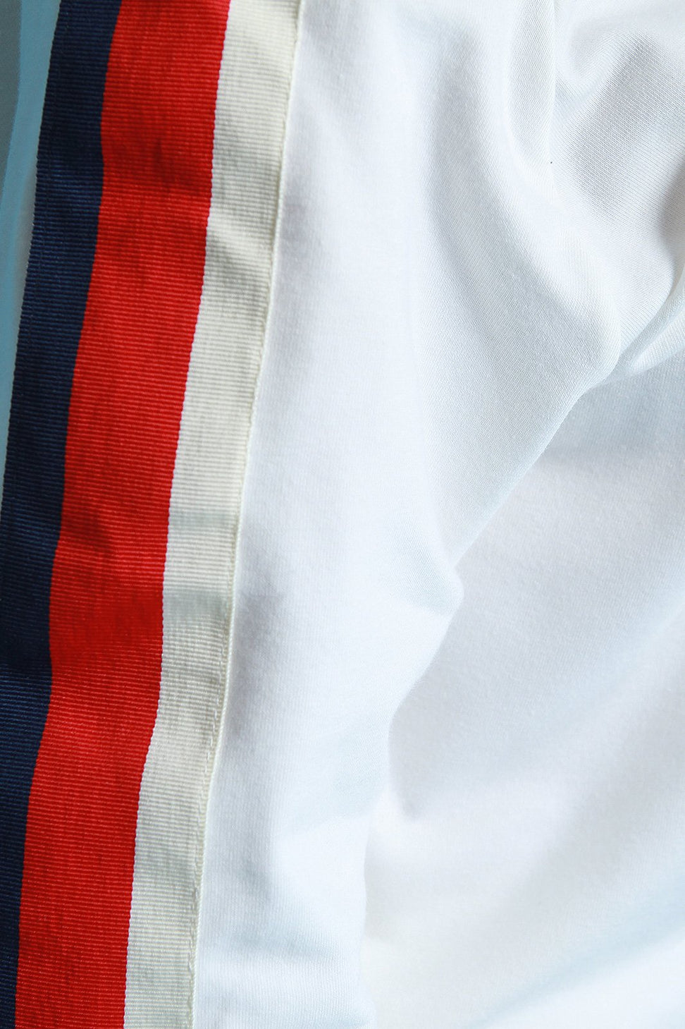 Off The Shoulder Striped Three Quarter Sleeve Boxy Top