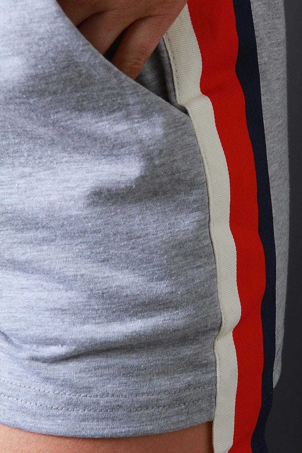 Striped Sides High Waisted Shorts