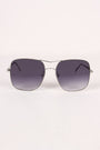 Metal Double Bridge Mirrored Sunglasses