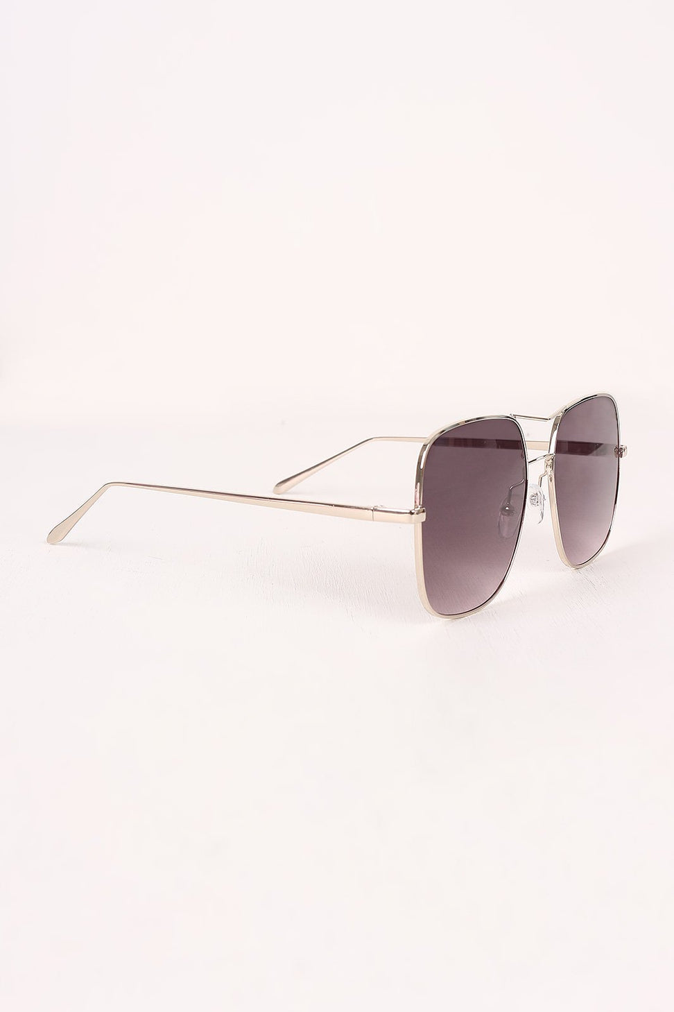 Metal Double Bridge Mirrored Sunglasses