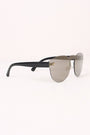 Semi-Round Rimless Reflective Sunglasses