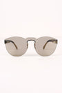 Semi-Round Rimless Reflective Sunglasses
