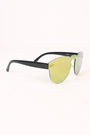 Semi-Round Rimless Reflective Sunglasses