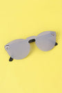 Semi-Round Rimless Reflective Sunglasses