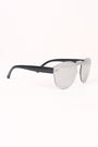 Semi-Round Rimless Reflective Sunglasses