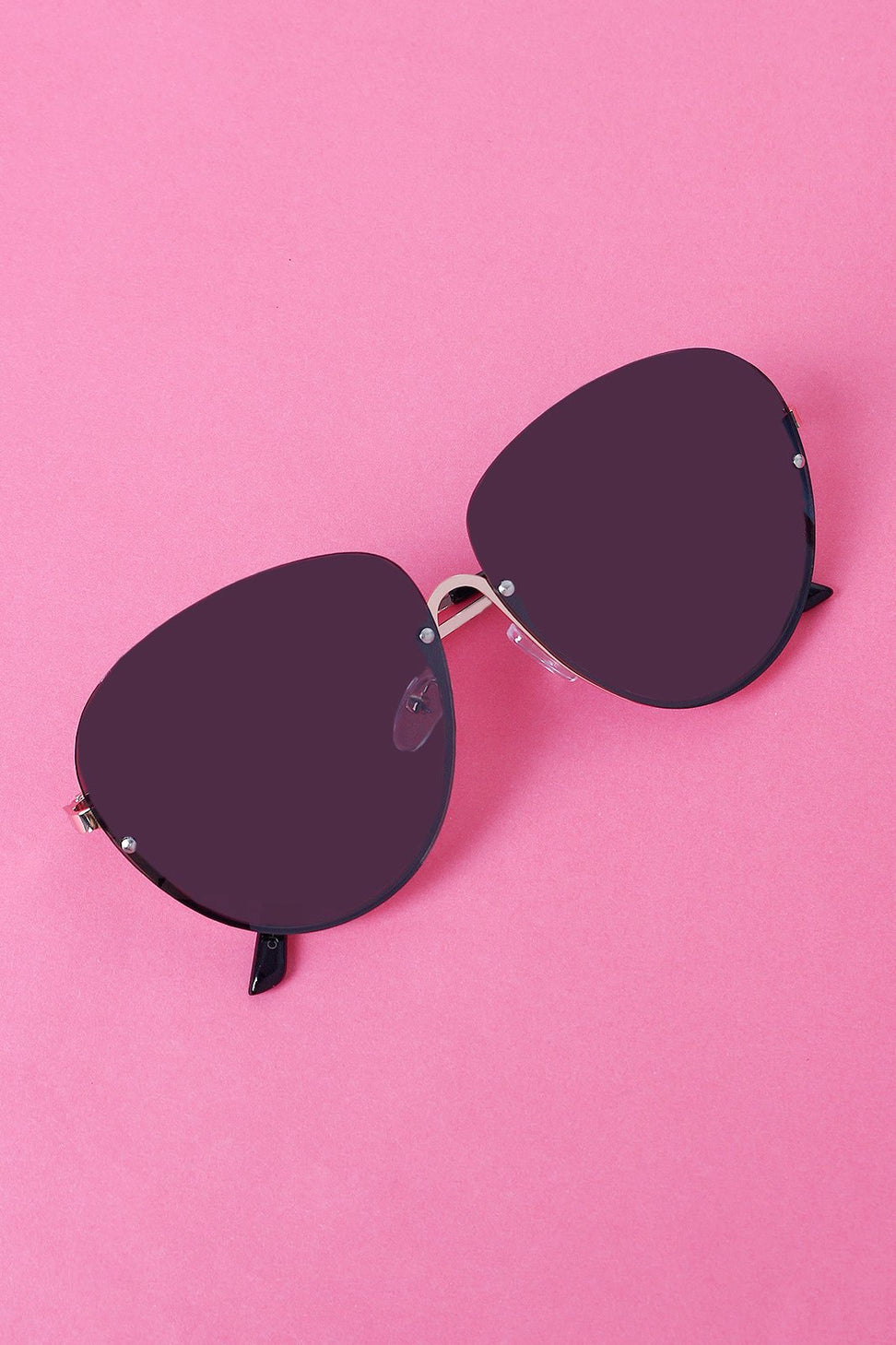 Tinted Aviator Sunglasses