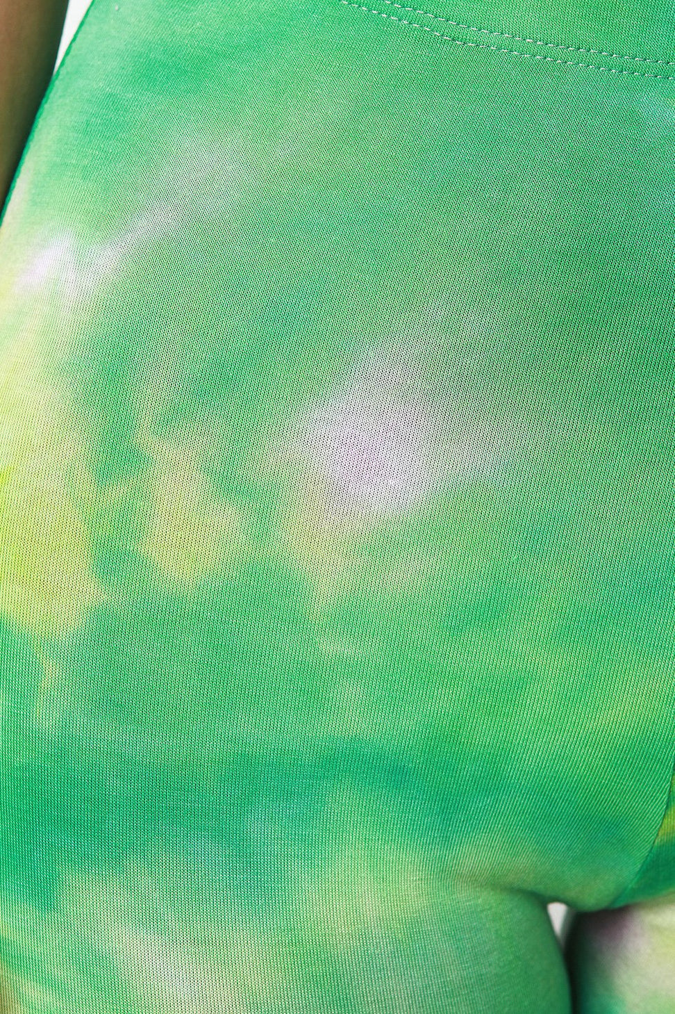 Tie Dye Jersey Knit Halter Crop Top With Capri Leggings Set