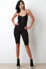 Ribbed Knit Bermuda Jumpsuit
