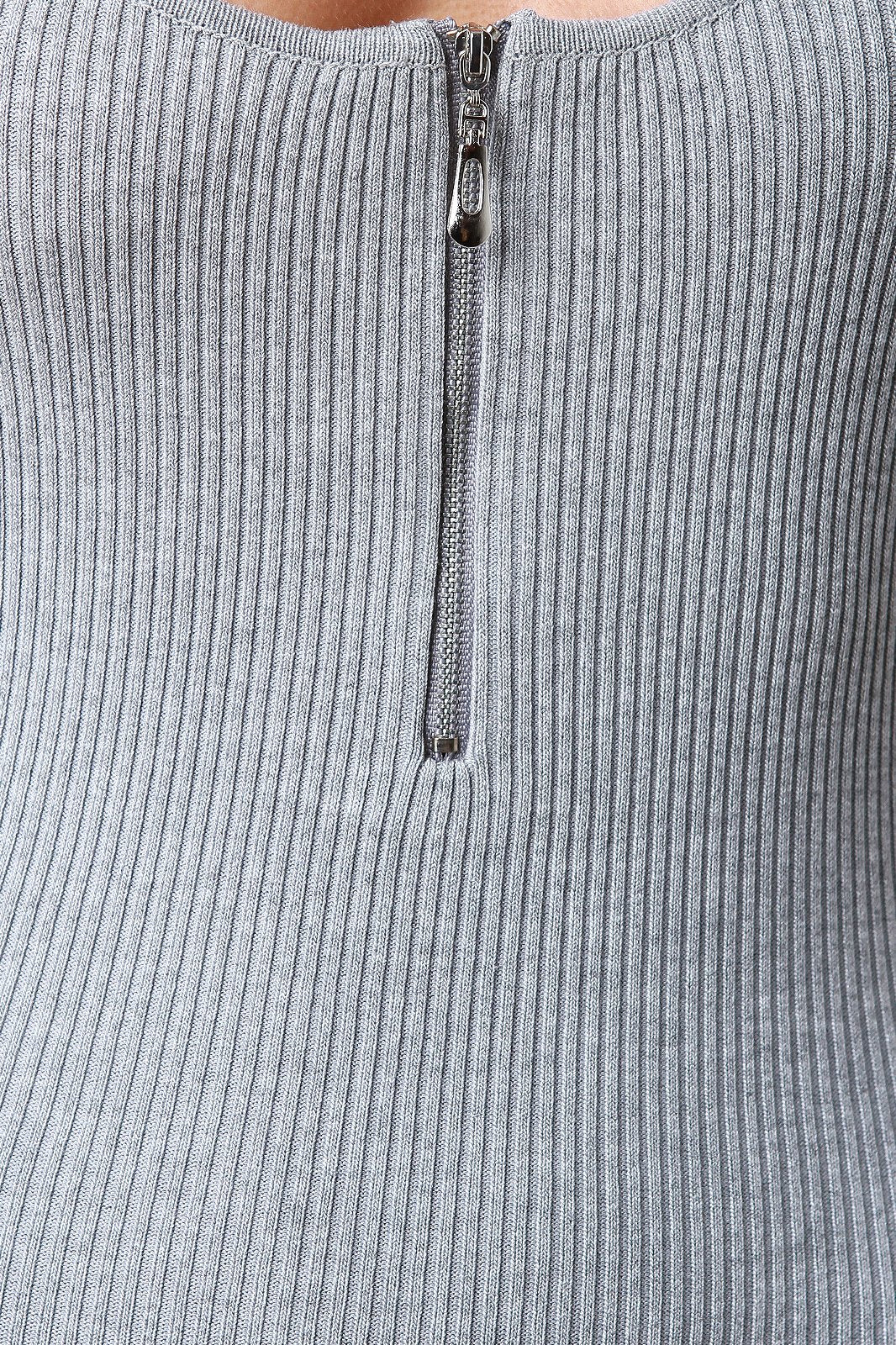 Ribbed Knit Bermuda Jumpsuit