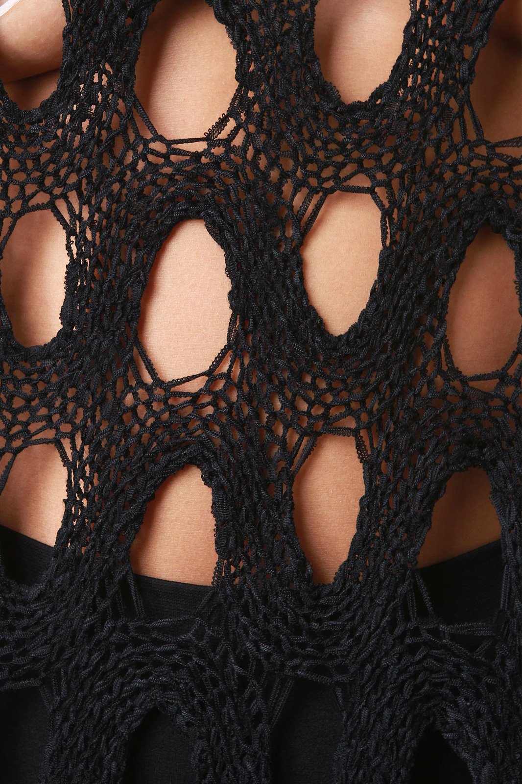 Circle Eyelet Knit Tunic