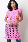 Circle Eyelet Knit Tunic