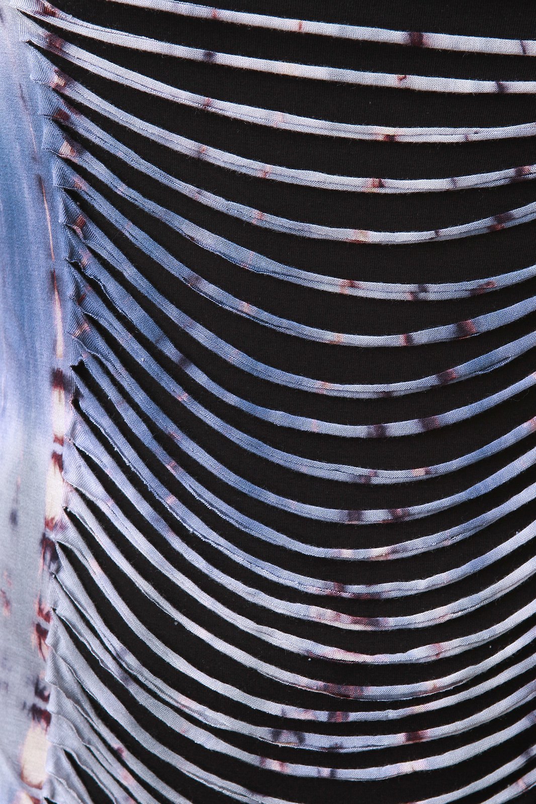 Tie-Dye Center Slit High Low Cover-Up Dress