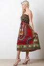 Dashiki Print Smock Tube Dress