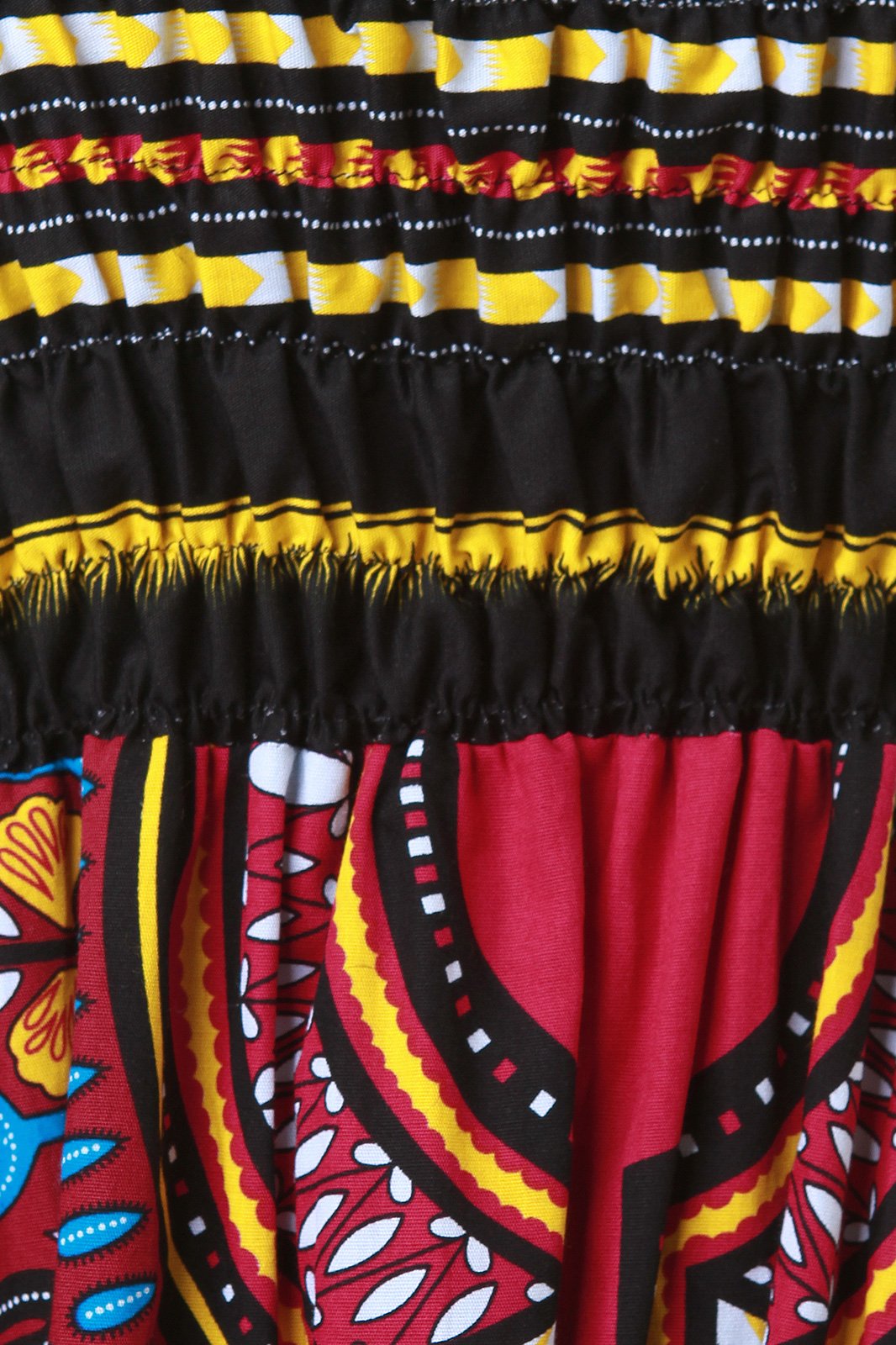 Dashiki Print Smock Tube Dress