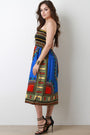Dashiki Print Smock Tube Dress