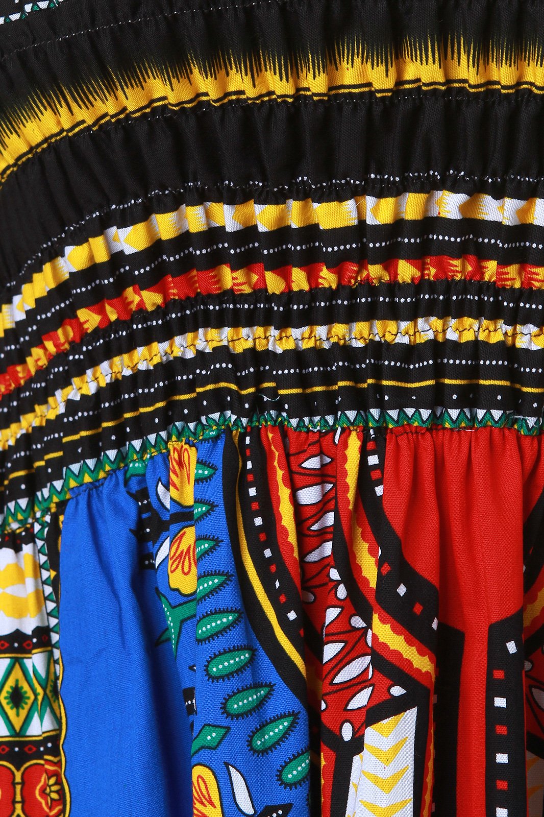 Dashiki Print Smock Tube Dress