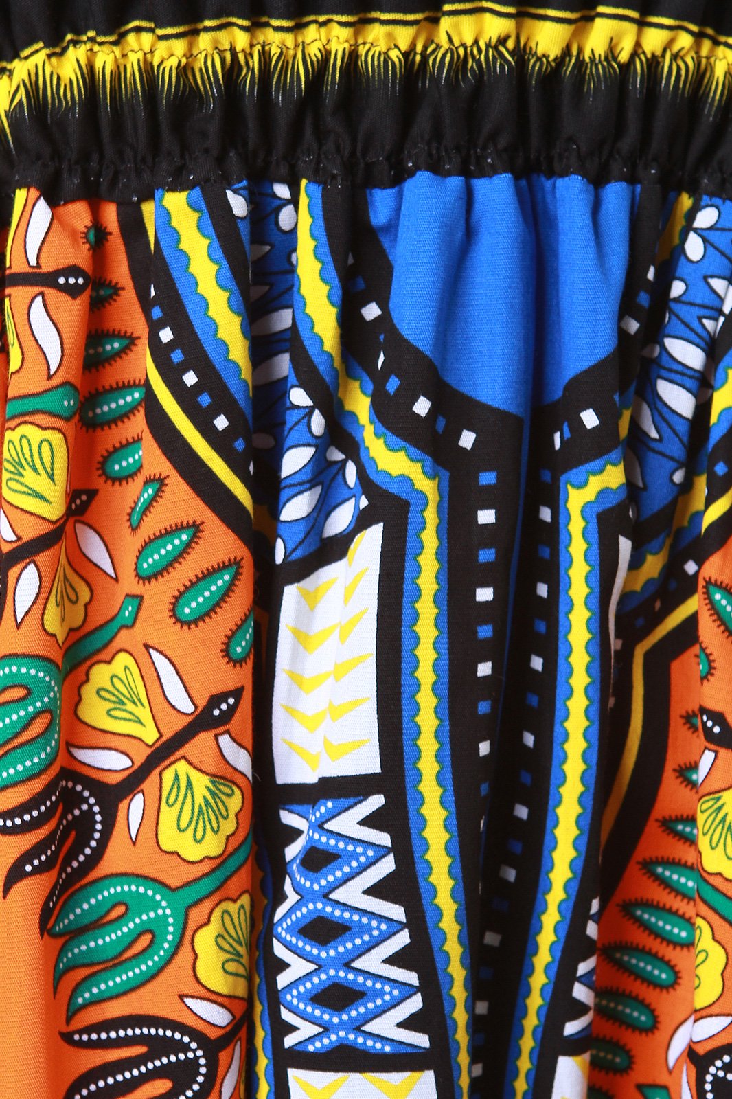 Dashiki Print Smock Tube Dress