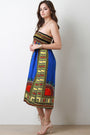 Empire Dashiki Print Smock Tube Dress