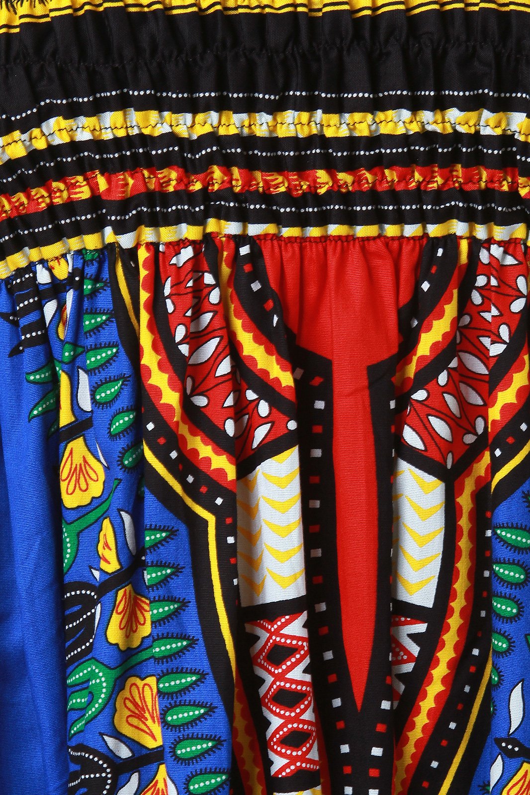 Empire Dashiki Print Smock Tube Dress